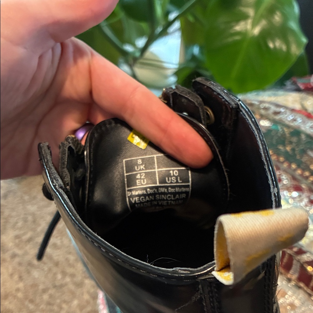 Dr. Martens Black Vegan Sinclair Platform Combat Boots - Picture 5 of 5